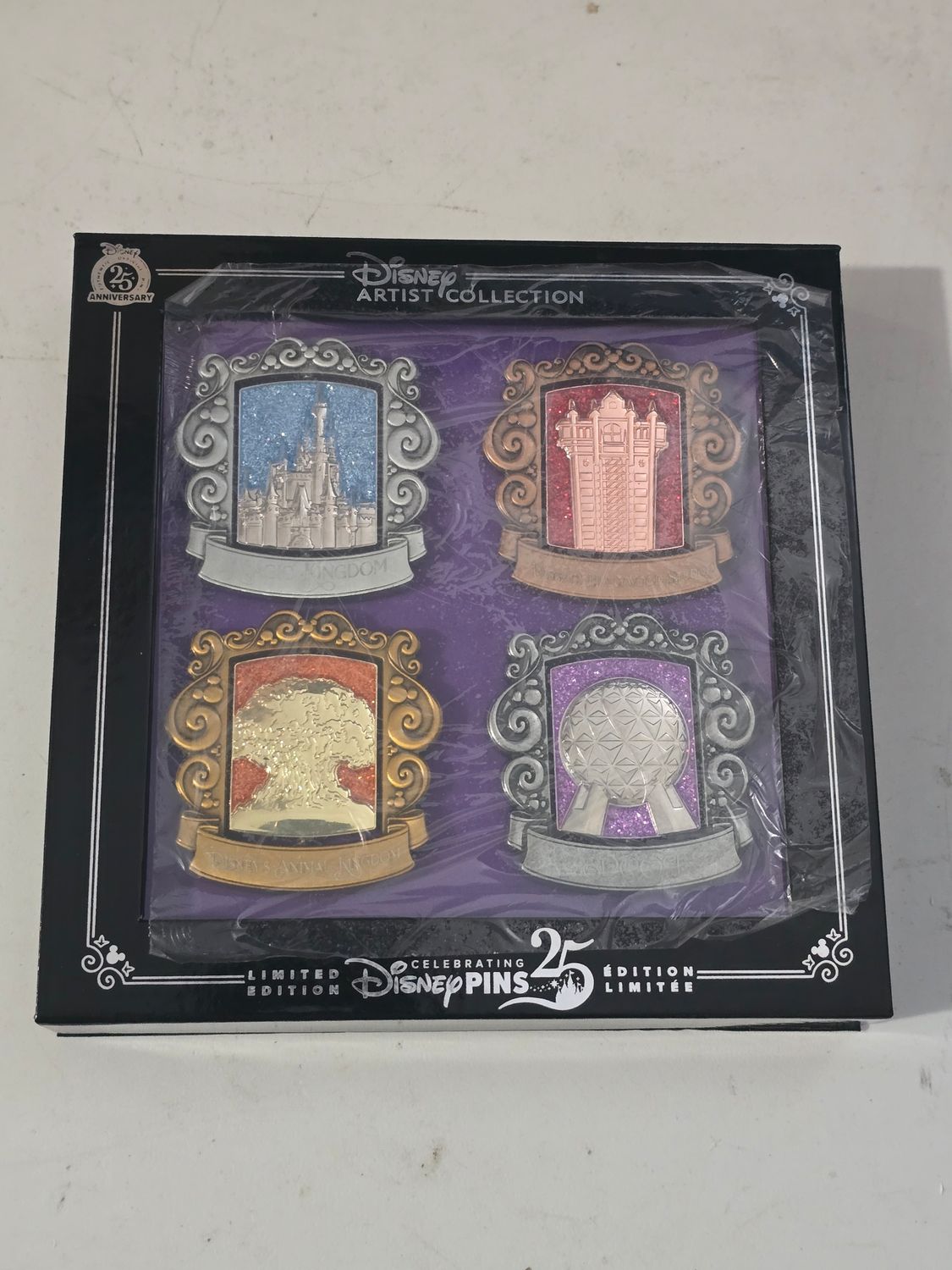 Walt Disney World Artist Series Jes Willis 4 Spinner Pins Box Set 2025