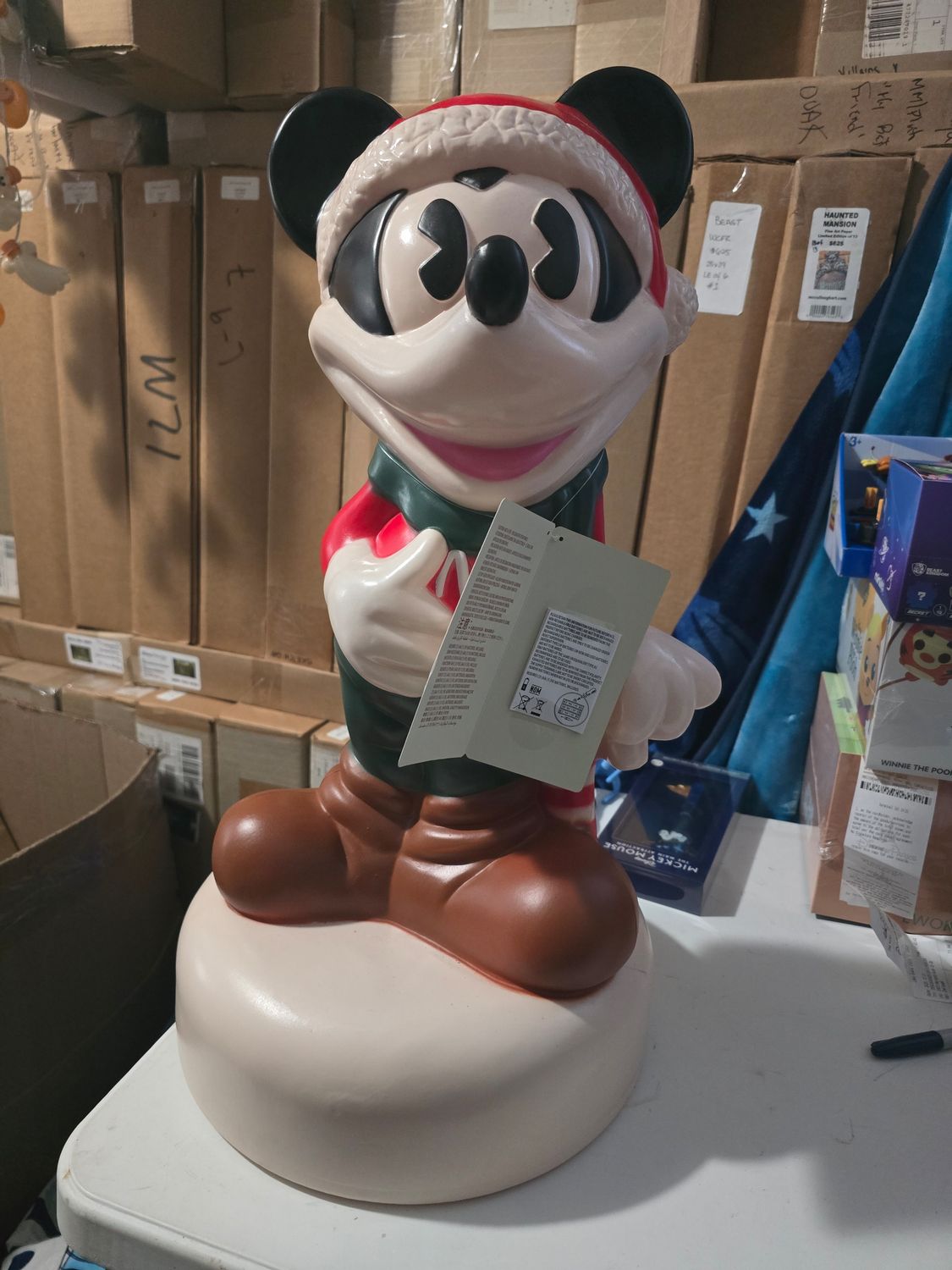 Mickey Christmas Holiday Blow Mold Light Up Decor 24"