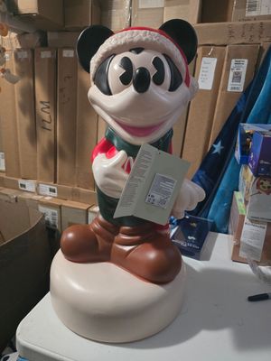 Mickey Christmas Holiday Blow Mold Light Up Decor 24"