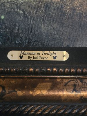 Disney Haunted Mansion “Mansion at Twilight” Joel Payne Limited Edition 24/95 Framed w/ COA