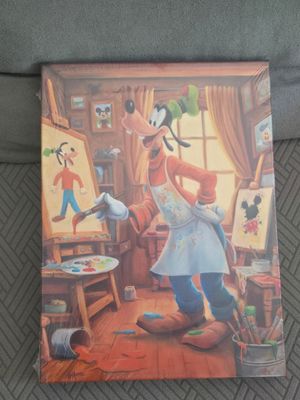 Angel Alvarez Goofy The Artist SIGNED gallery wrap canvas