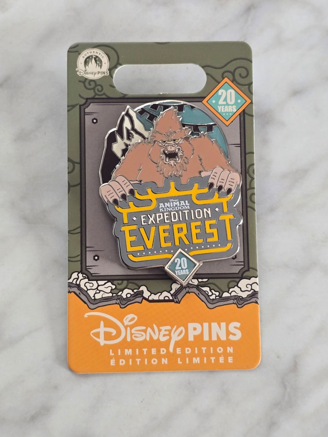 Animal Kingdom Expedition Everest 20 year pin