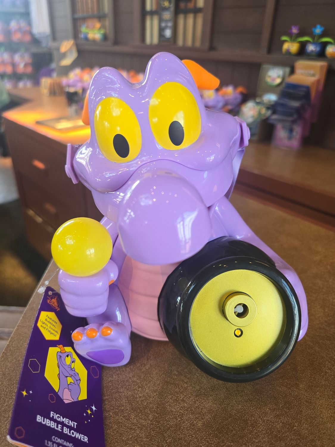 Figment bubble machine lanyard