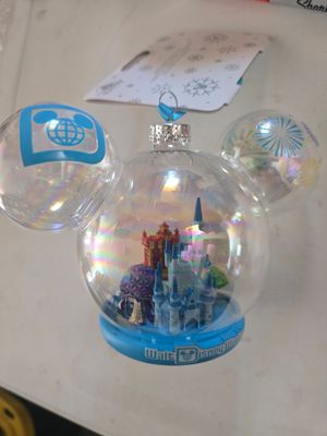 Walt Disney World 4 Parks ears ornament glass