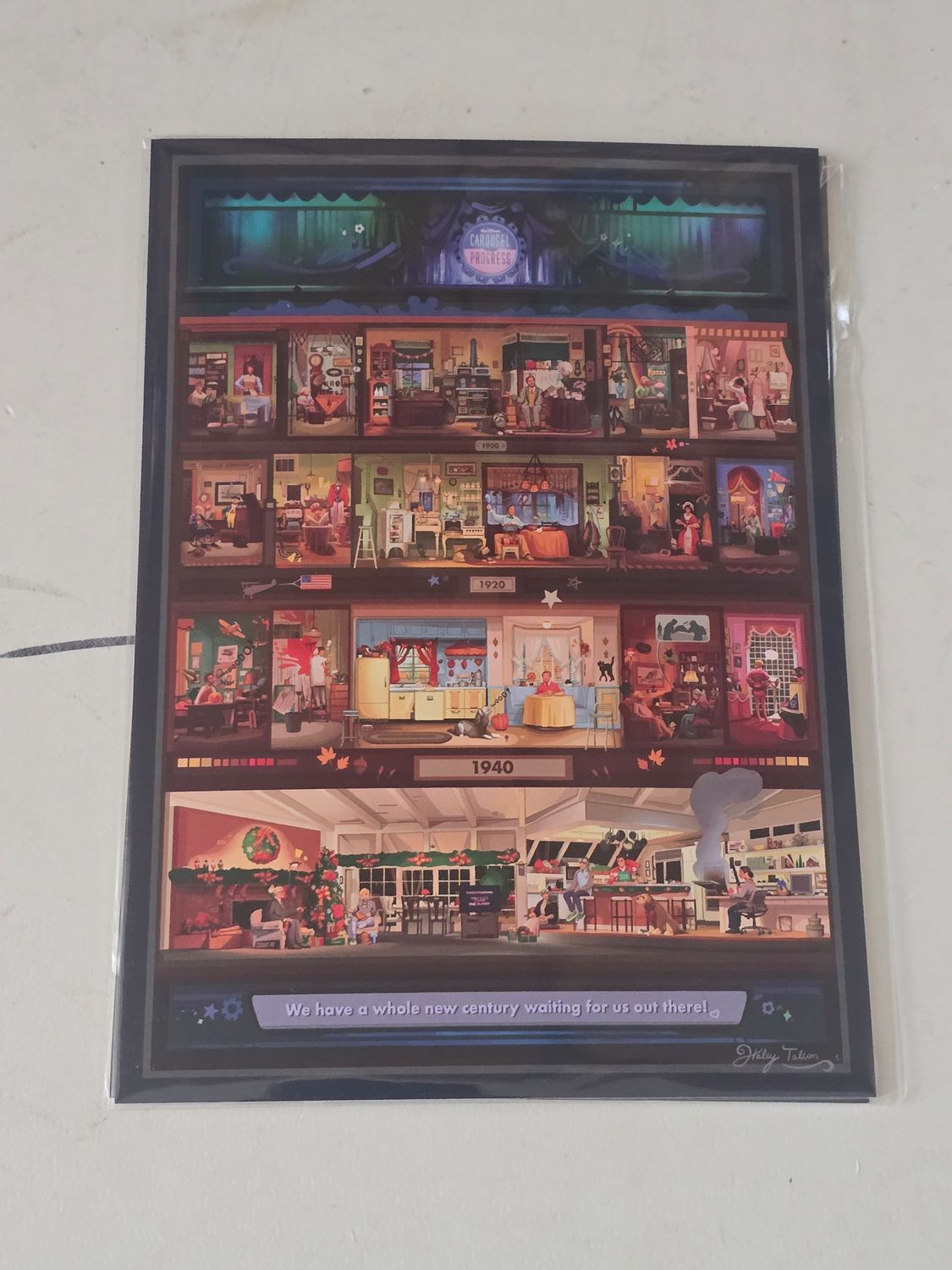 Haley Falton Carousel Of Progress postcard