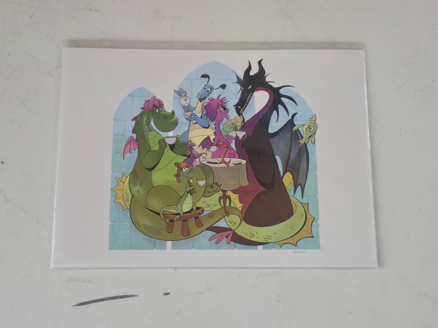 Brian Kesinger Dragon Social postcard