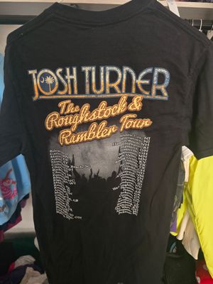 Josh Turner The Roughstock &amp; Ramblin Tour Band Country Concert T Shirt Adult Medium