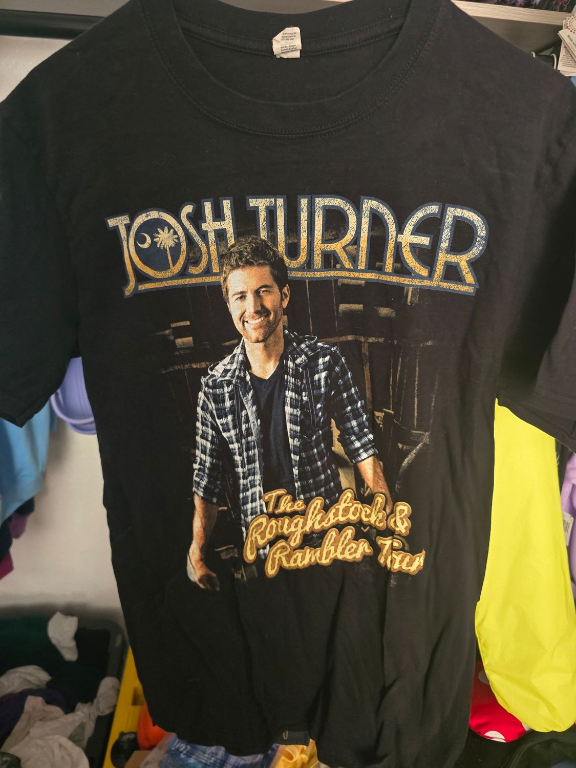 Josh Turner The Roughstock &amp; Ramblin Tour Band Country Concert T Shirt Adult Medium