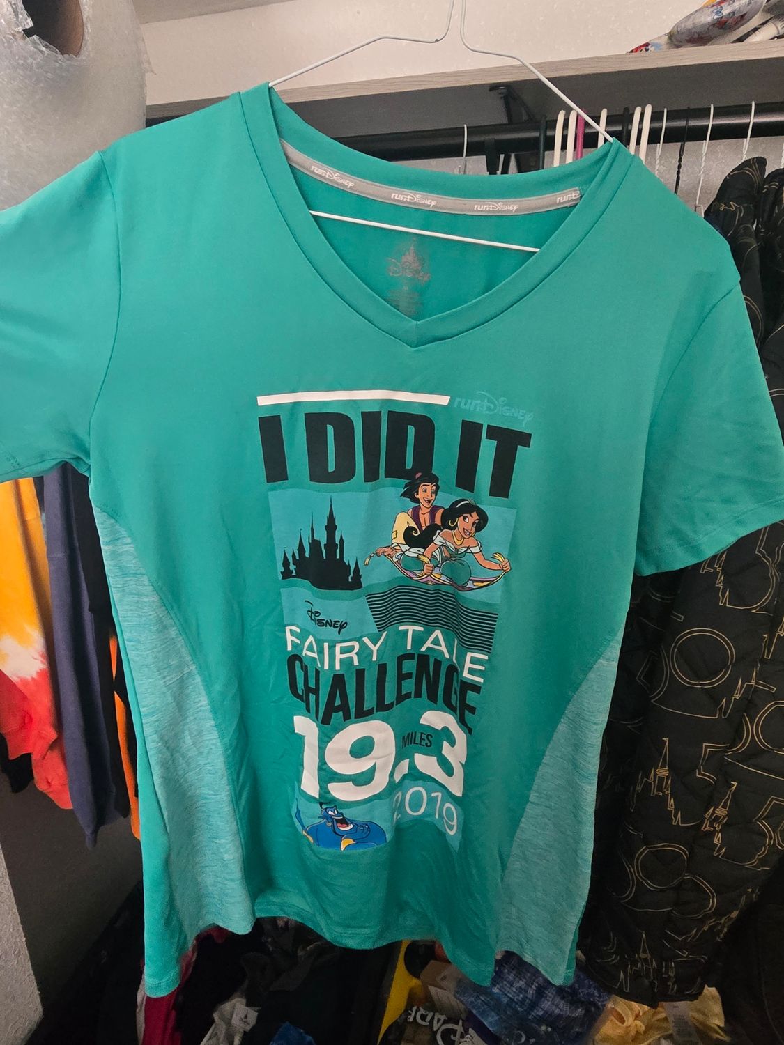 Run Disney Aladdin 2019 Shirt I DID IT 19.3 Marathon 2019 ADULT SIZE MEDIUM 