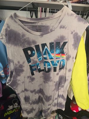 Pink Floyd 2017 Tie Dye Gray Music Band Vintage Sleeveless T-Shirt XL 46-48