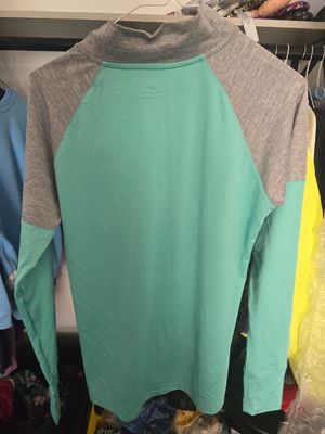 Women's runDisney 2019 Star Wars Rival Run 1/4 Zip Shirt Lightweight Turqoise M