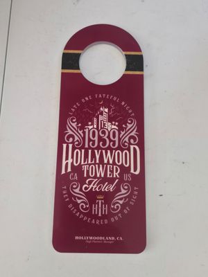Disney World Hollywood Tower of Terror Door Hanger