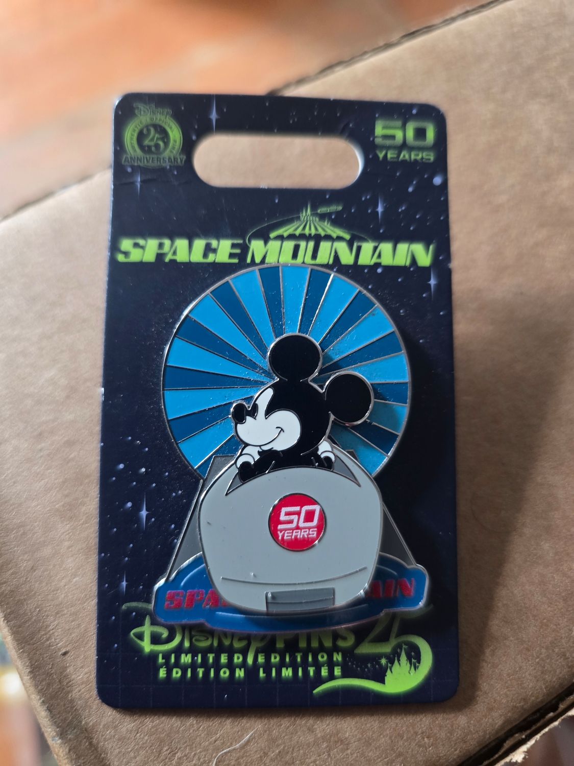 2025 Disney Parks Space Mountain 50th Anniversary Mickey LE Pin