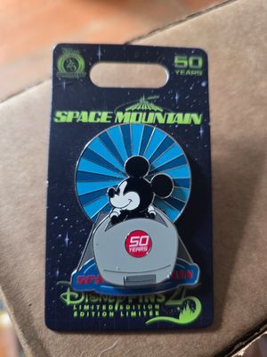 2025 Disney Parks Space Mountain 50th Anniversary Mickey LE Pin