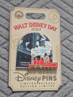 Disney 2024 Walt Disney Day Mickey Mouse Train Railroad LR Pin
