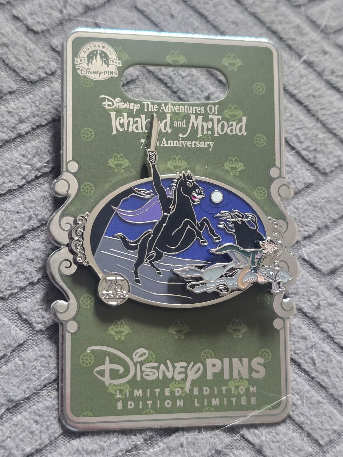 2024 Disney Ichabod and Mr Toad 75th Anniversary LE Pin - Headless Horseman