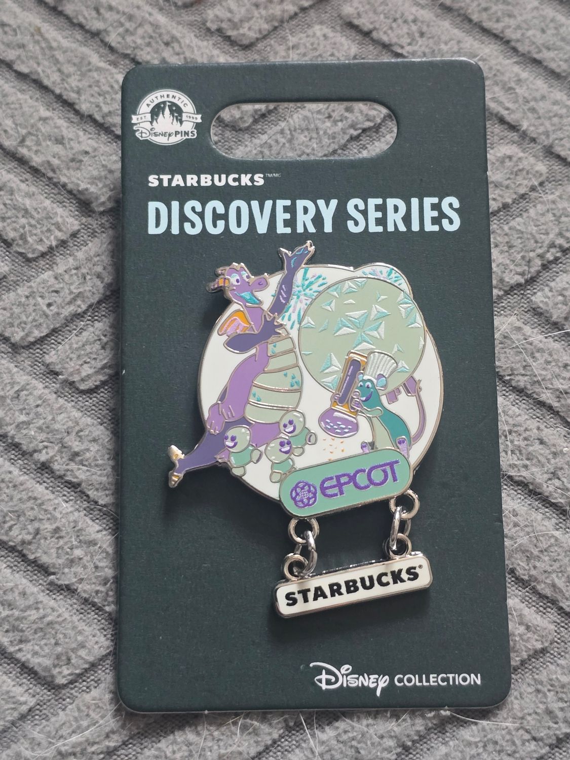 Disney Parks Starbucks Discovery Series Epcot Figment Remy Pin New 2024 WDW