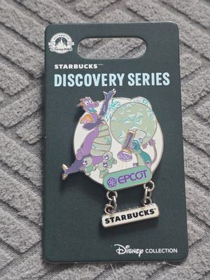 Disney Parks Starbucks Discovery Series Epcot Figment Remy Pin New 2024 WDW