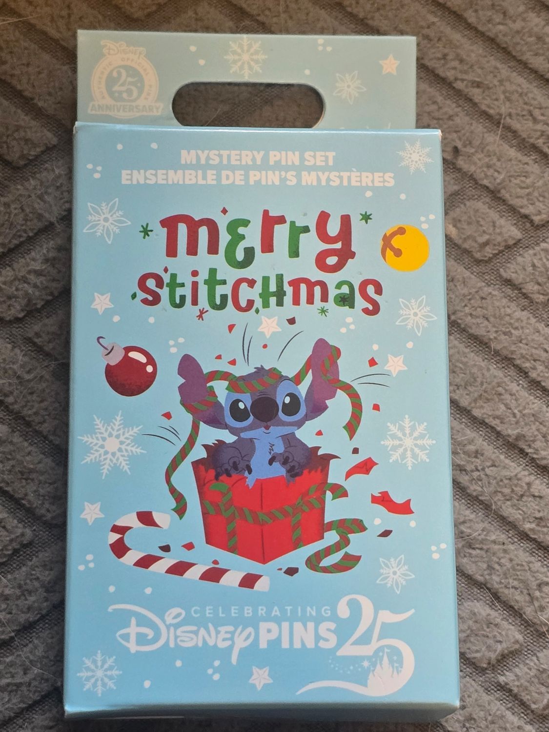 2025 Merry Stitchmas Mystery Set 2 Pins In A Box Disney Pin