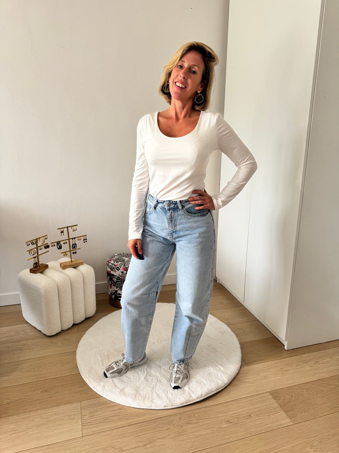 T-shirt lange mouwen  wit
