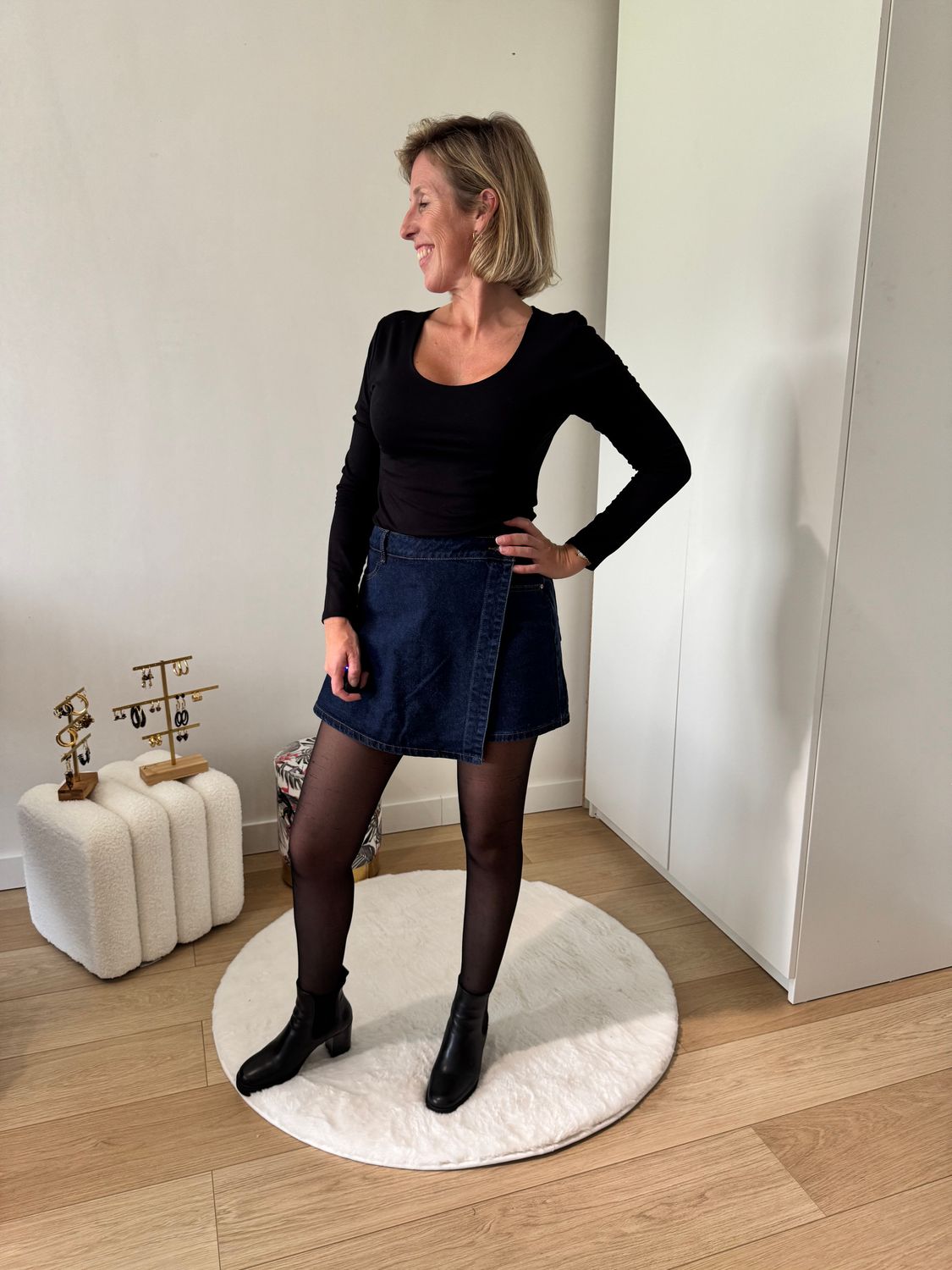 t-shirt lange mouw zwart