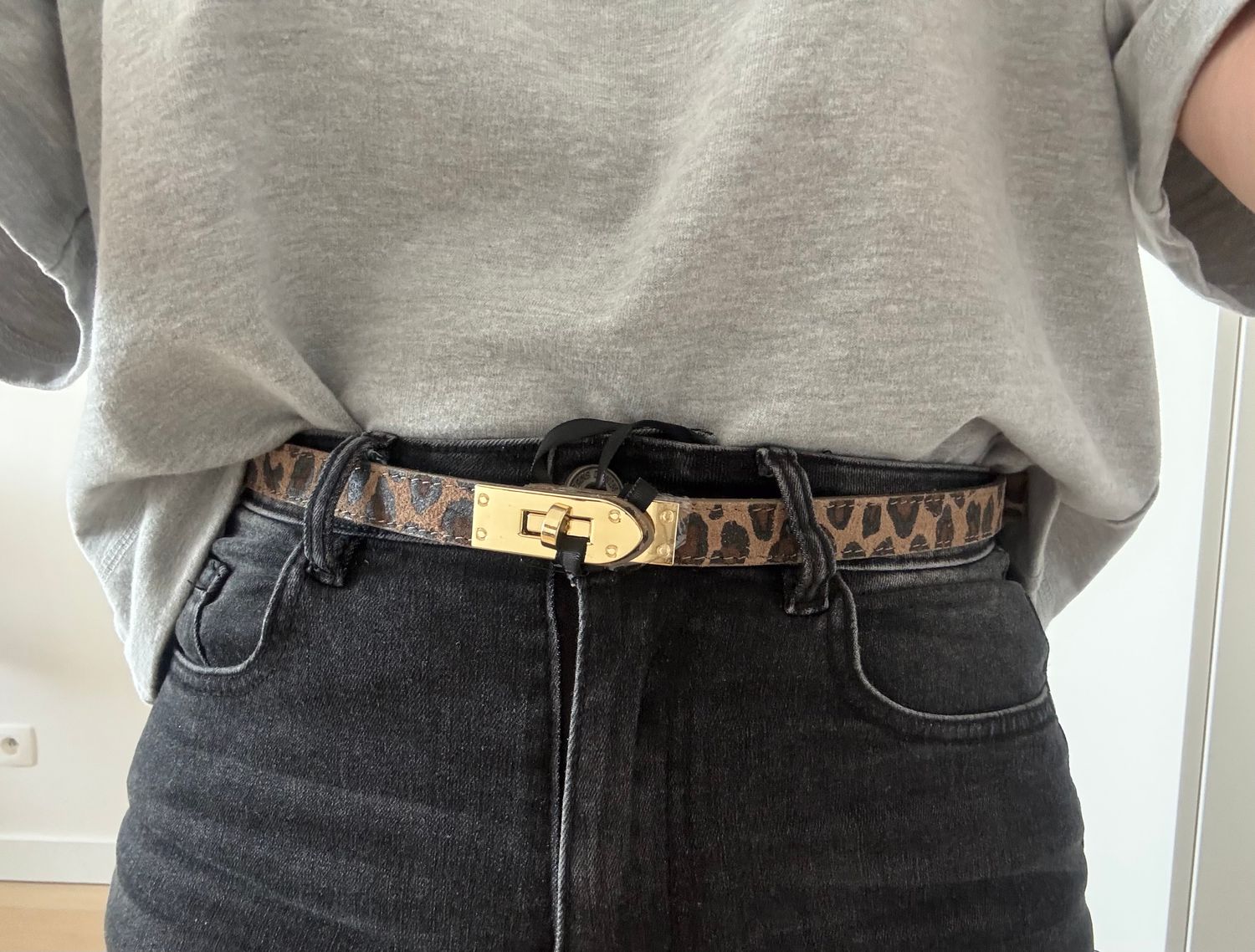 Verstelbare riem leopard