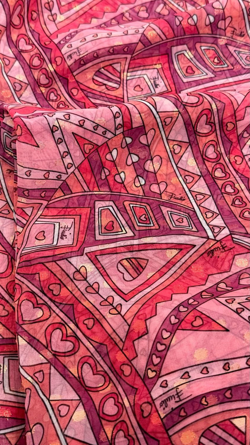 Jacquard Silk With Chiffon Lurex