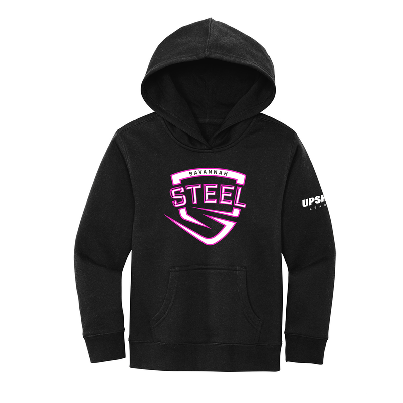 Savannah Steel Youth District Black Hooded Sweatshirt