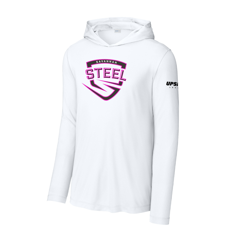 Savannah Steel Performance Logo L/S Hooded Shirt