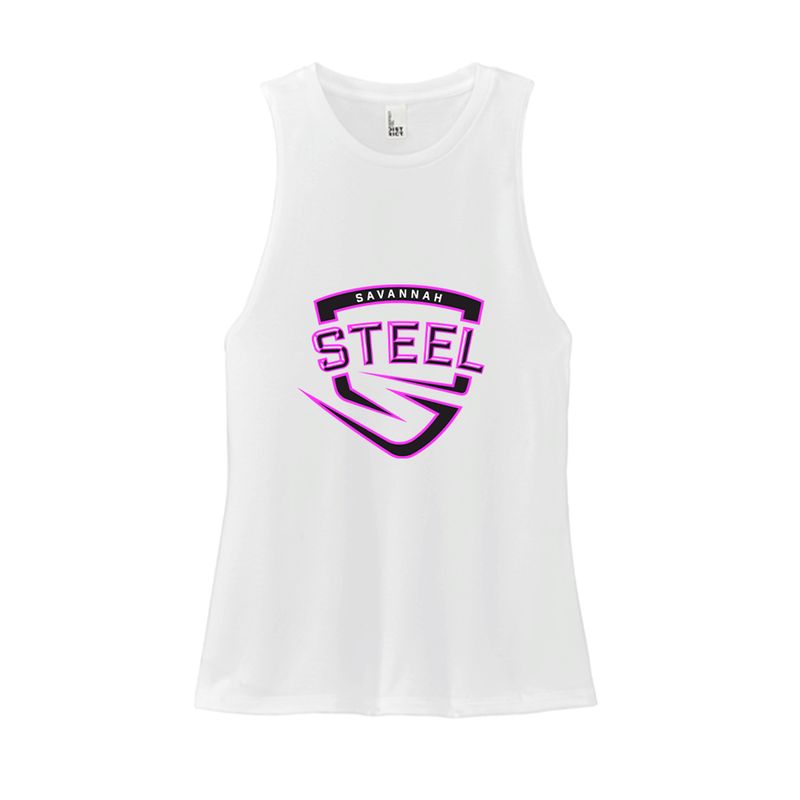 Savannah Steel District Women's White Primary Tank