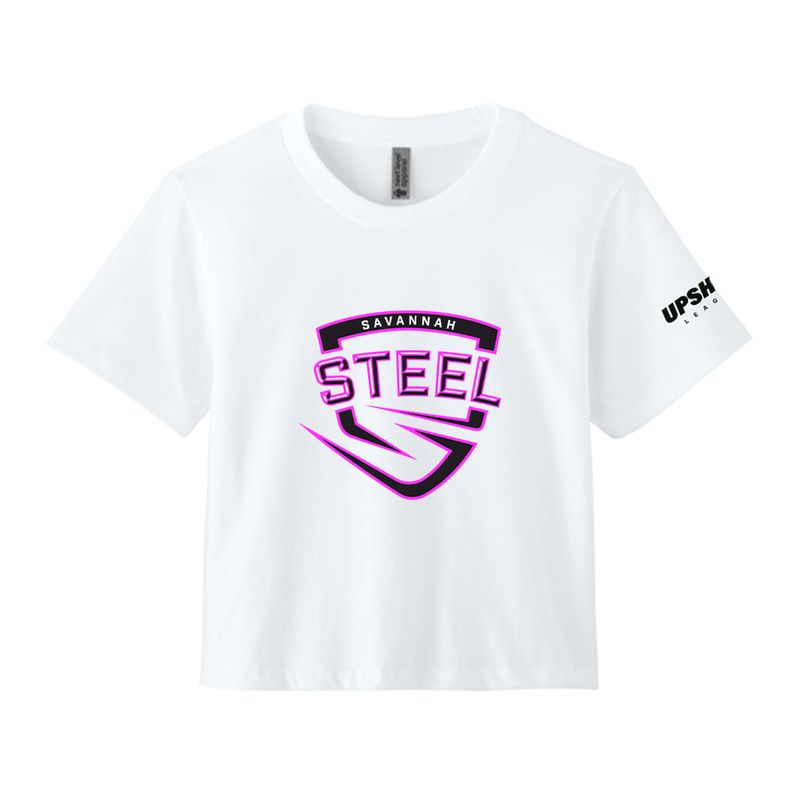 Savannah Steel Women's White Primary Logo Tee