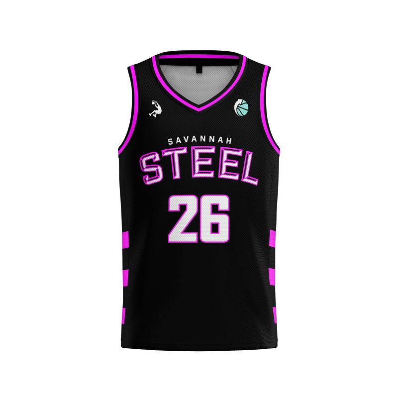 Savannah Steel Youth Black Replica Jersey