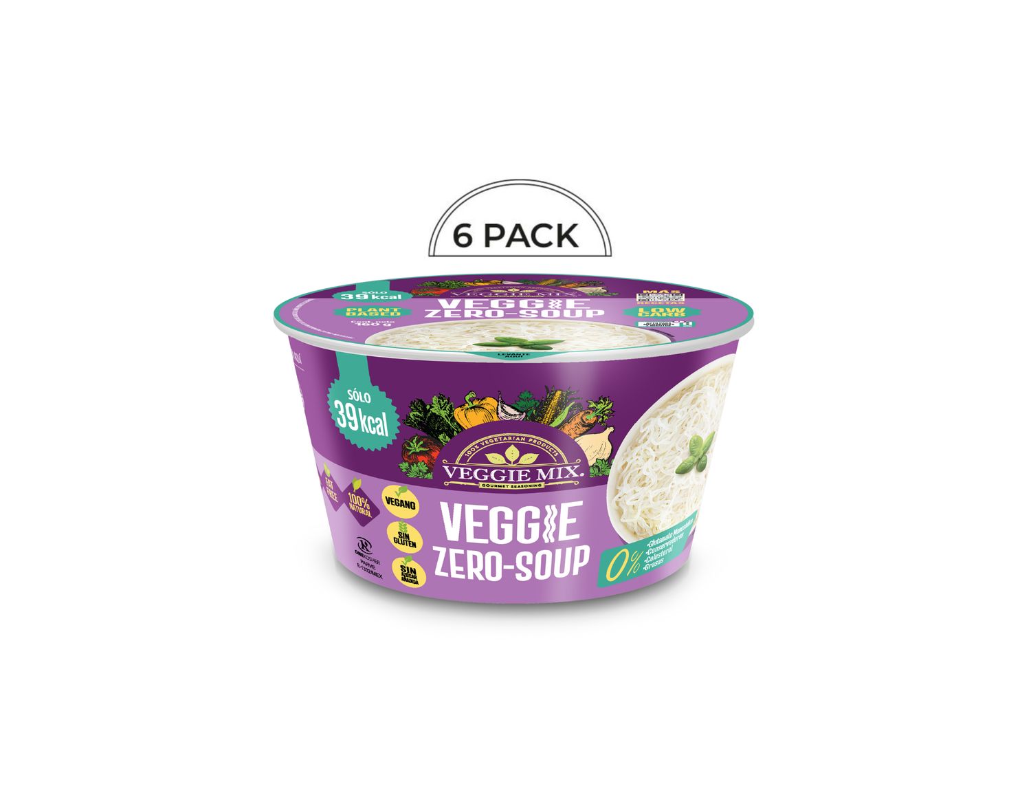 VEGGIE ZERO SOUP  6 PACK
