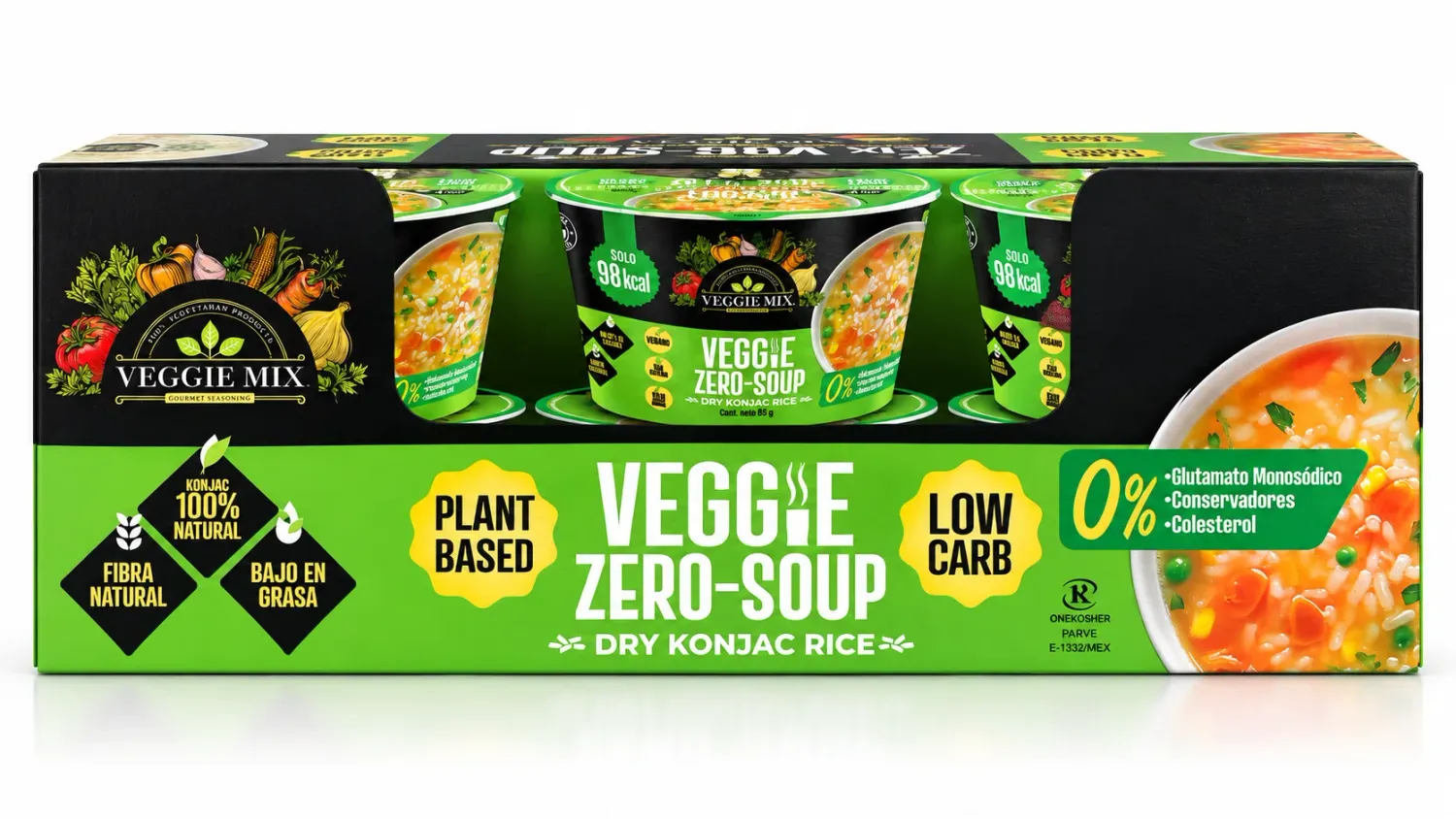 Veggie Zero Soup Dry Konjac Rice - 6 Pack