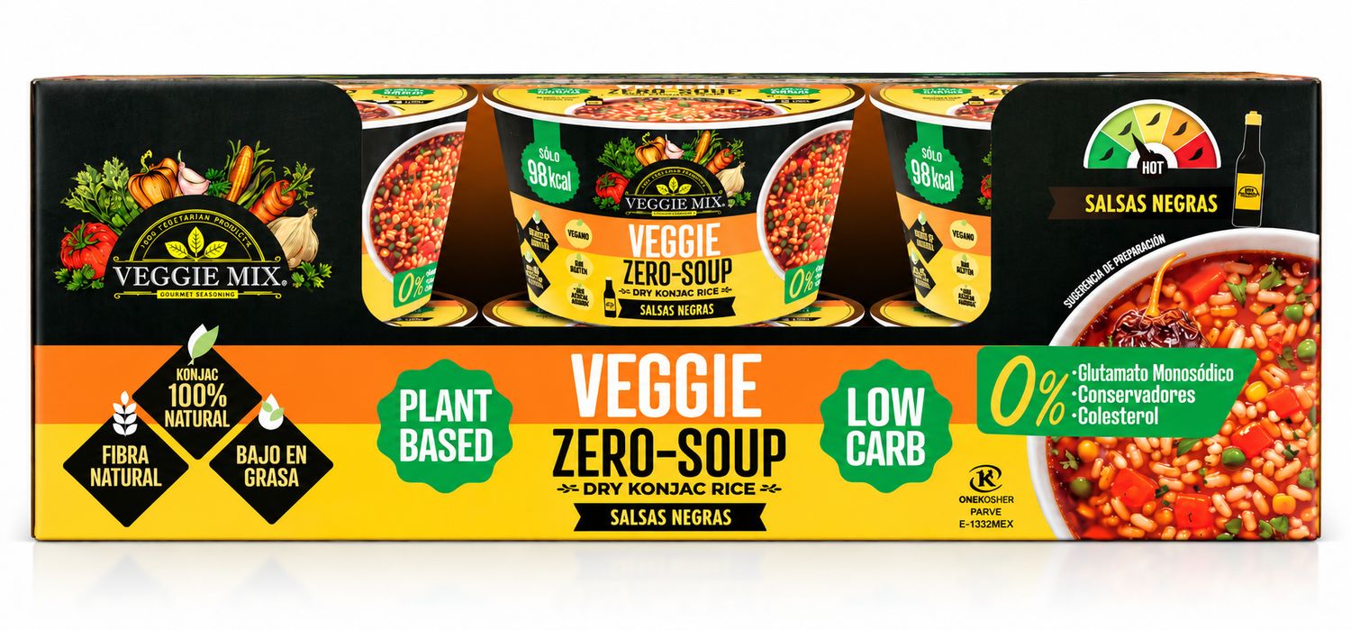 Veggie Zero-Soup Salsas Negras - 6 Pack