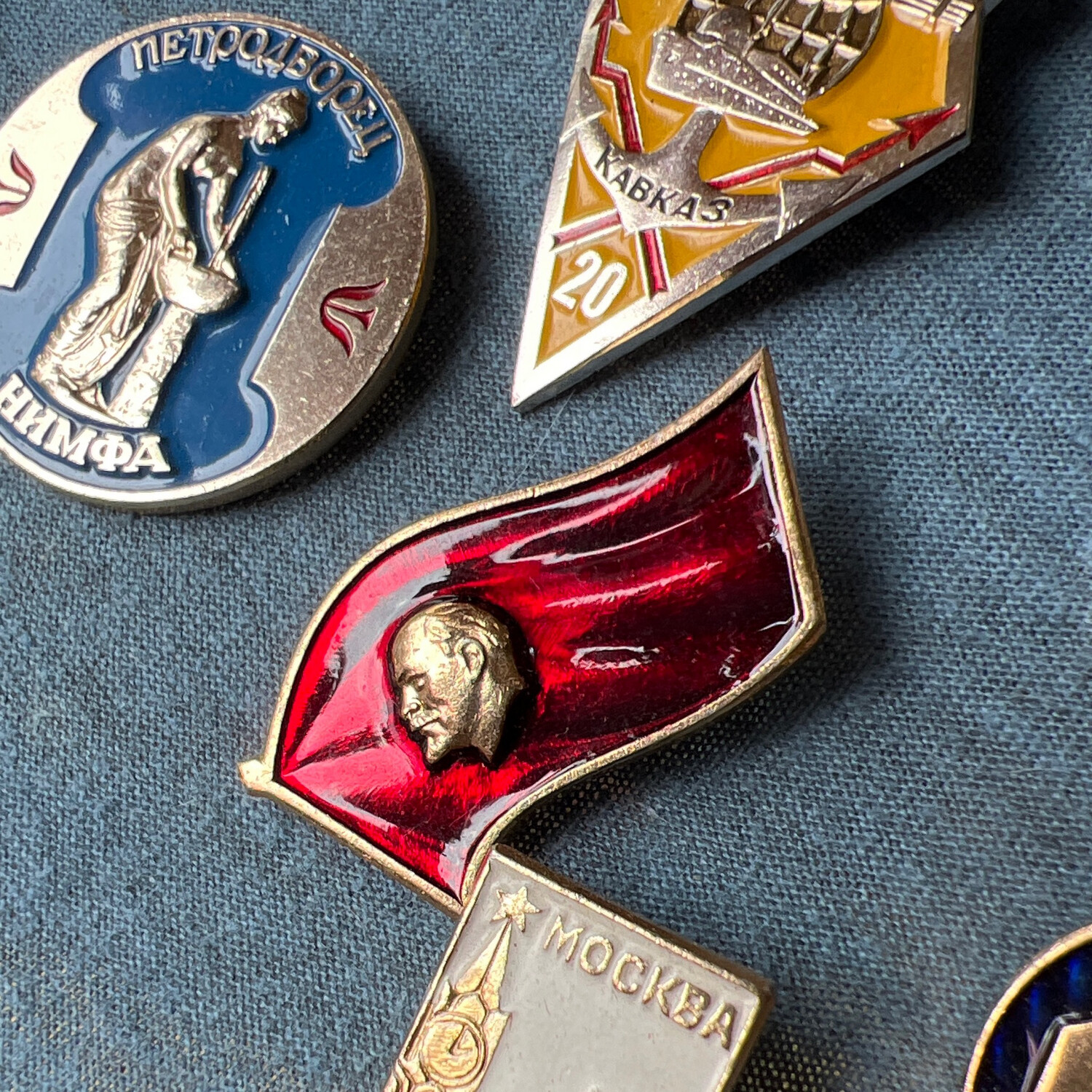 Vintage Soviet Era Enamel Pins