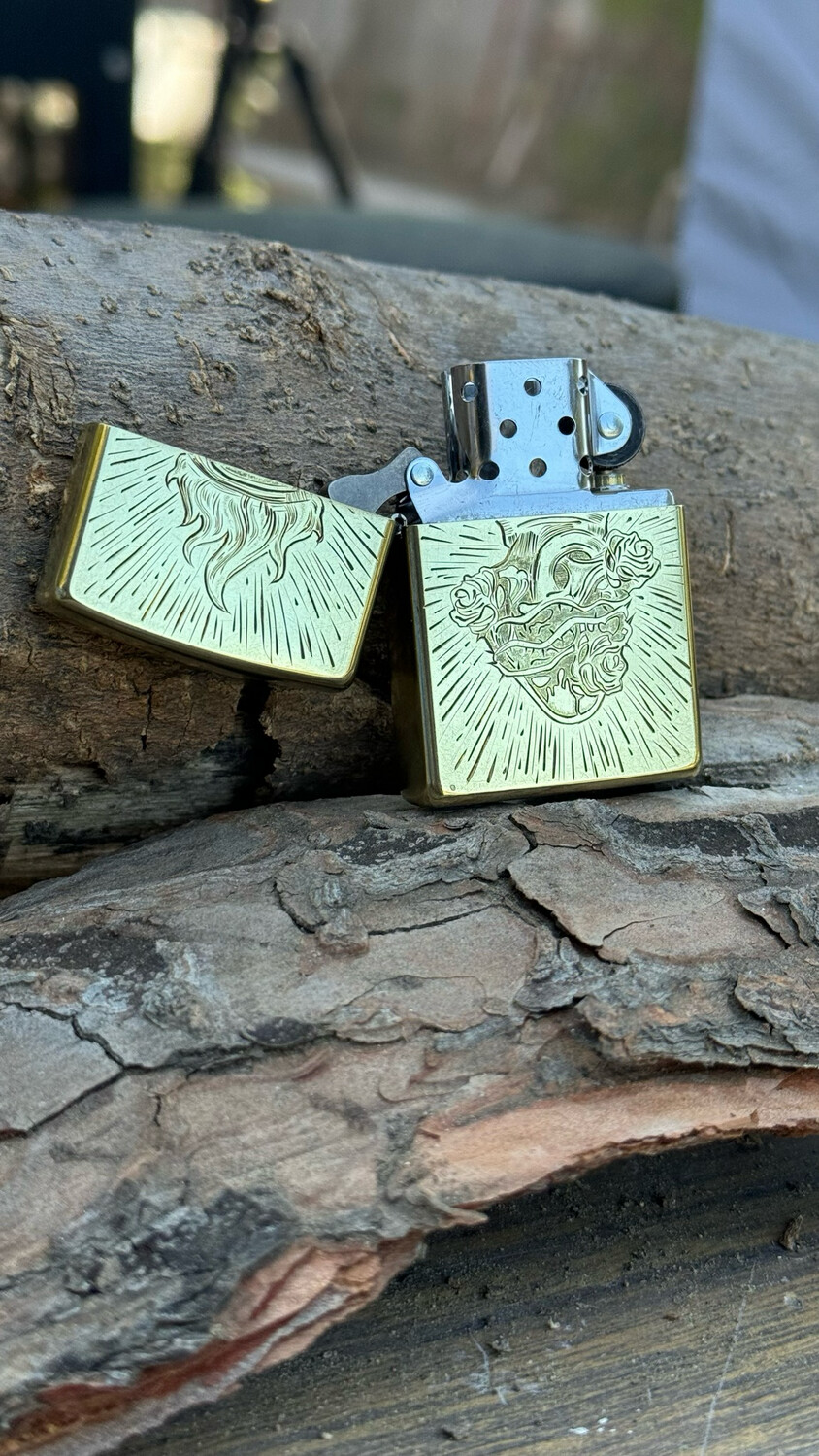Hand Engraved Zippo Street Lighter