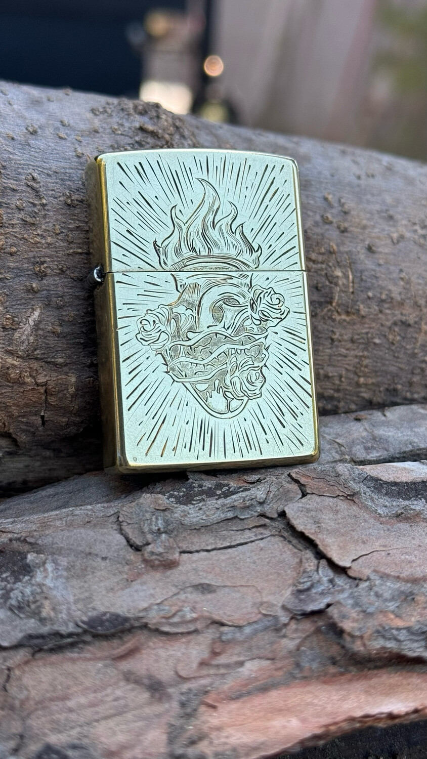 Hand Engraved Zippo Street Lighter
