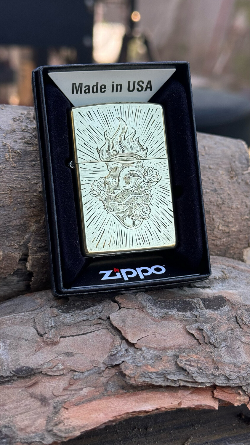 Hand Engraved Zippo Street Lighter
