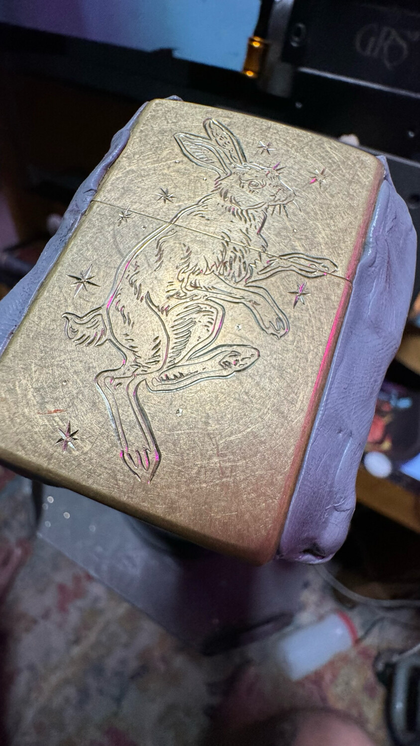 Hand Engraved Zippo Street Lighter