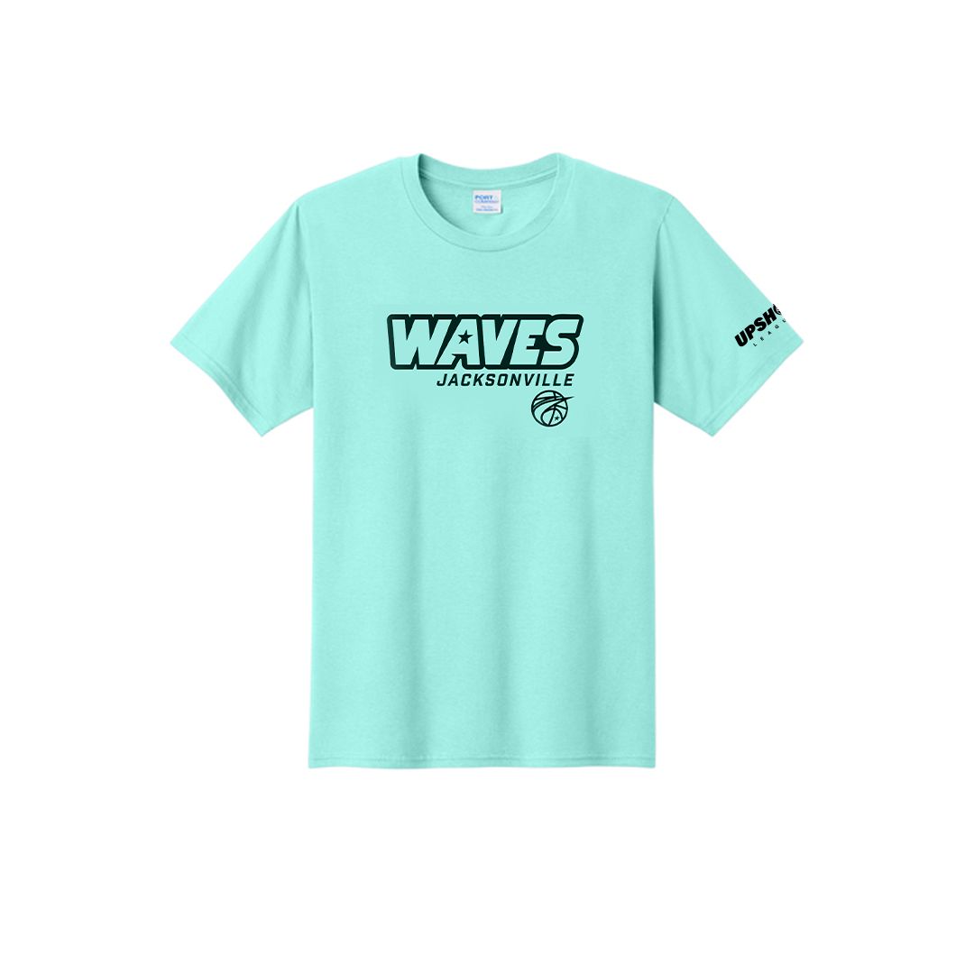 Jacksonville Waves Fan Favorite Outline True Celadon Tee
