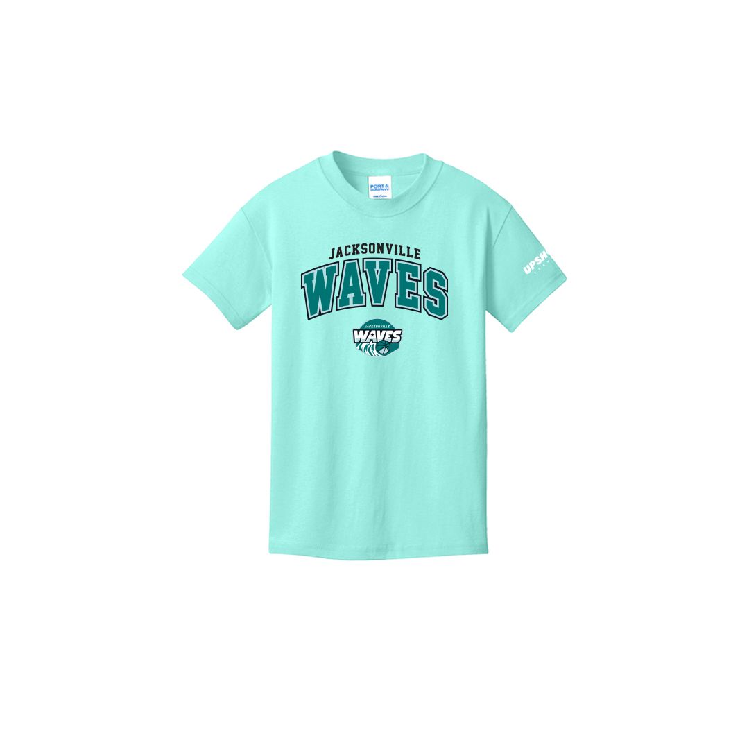 Jax Waves Celadon Port &amp; Co Priority Youth Cotton Tee