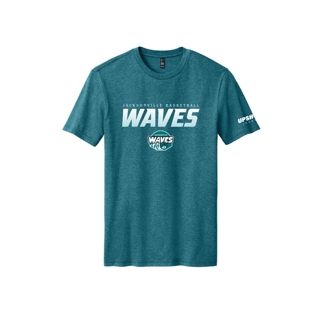 Jacksonville Waves District Force Heathered Teal CVC Tee