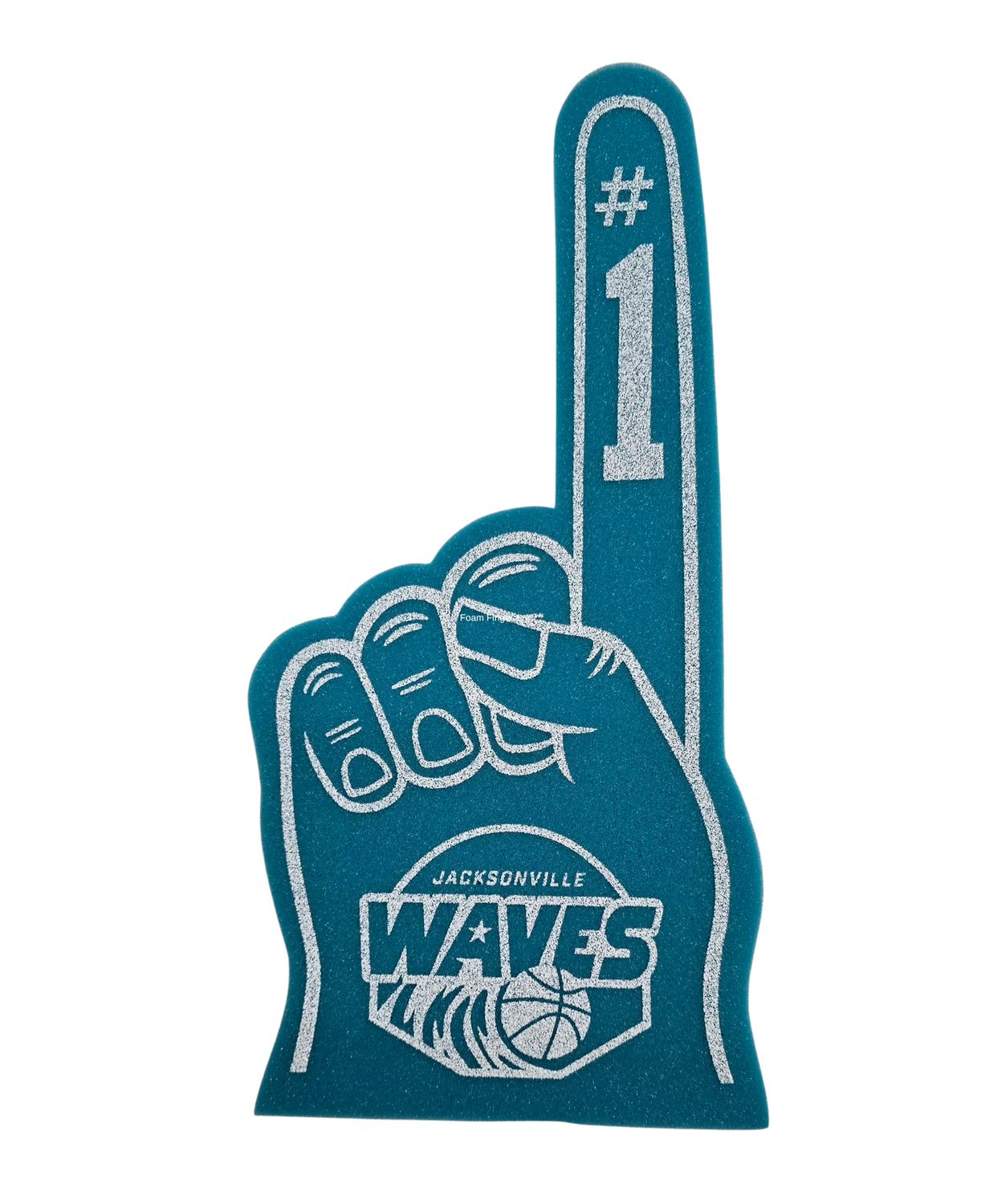 Jacksonville Waves Teal Foam Finger