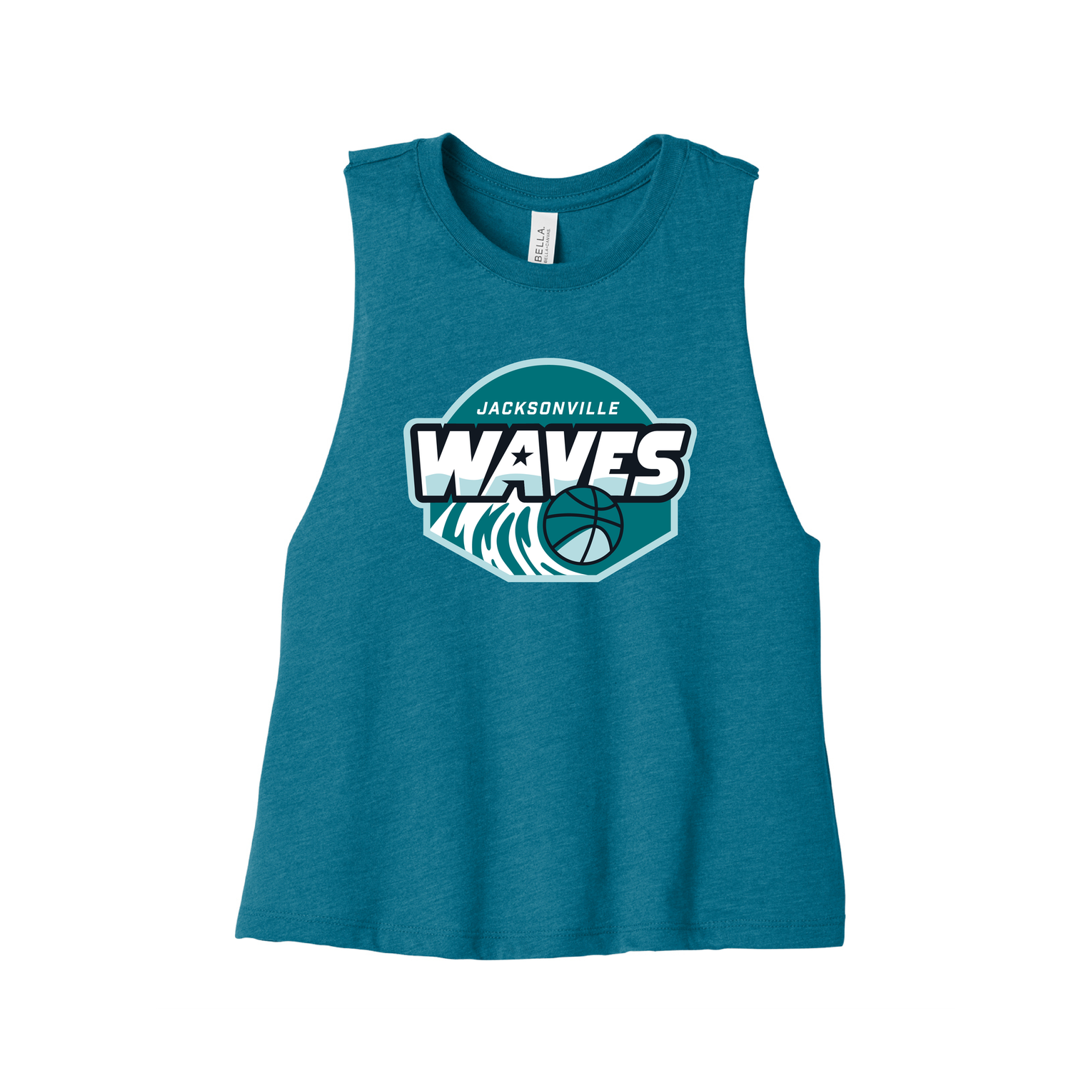 Jacksonville Waves Women's Racerback Cropped Tank