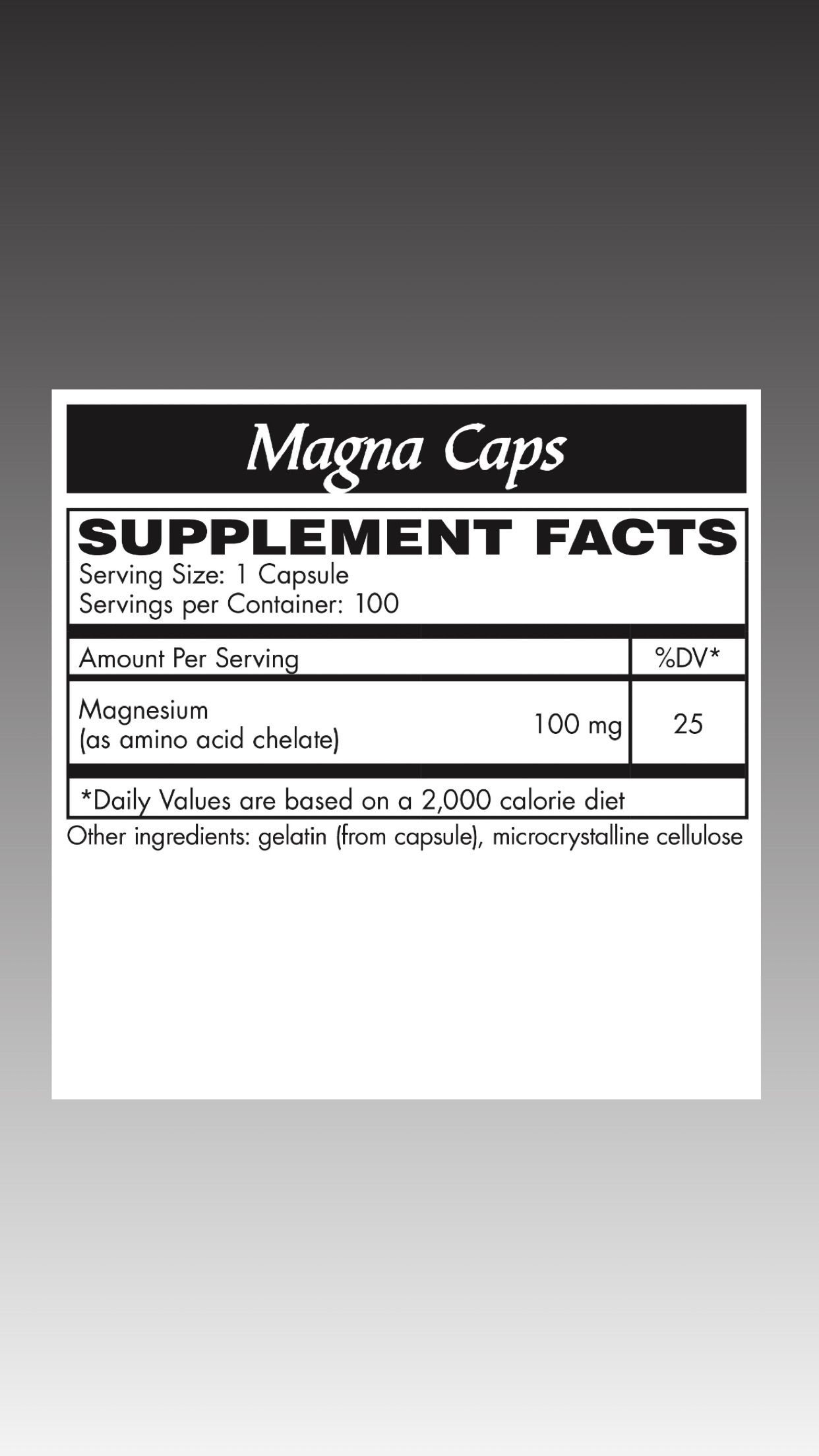Magna Caps 100 count