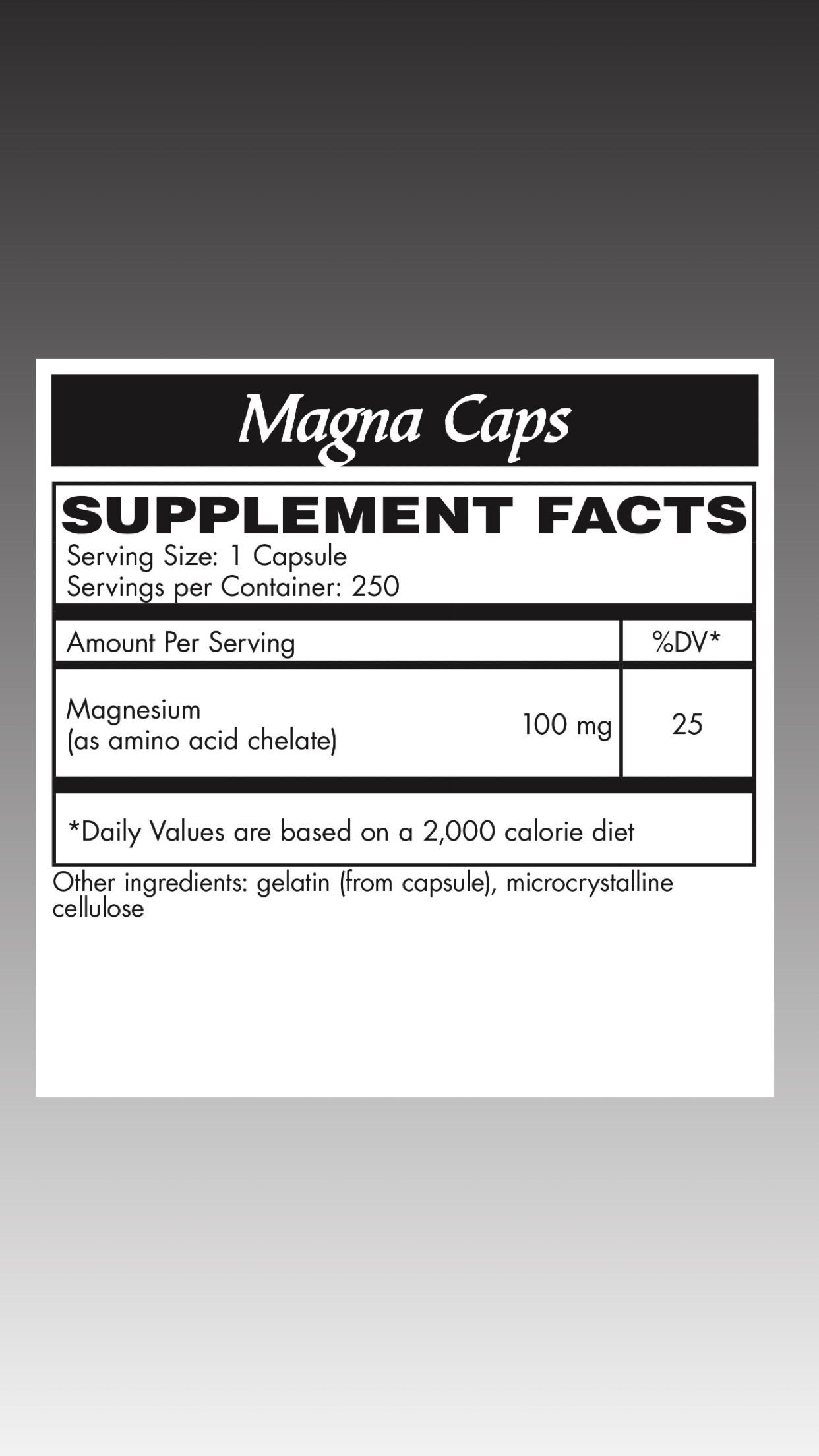 Magna Caps 250 count