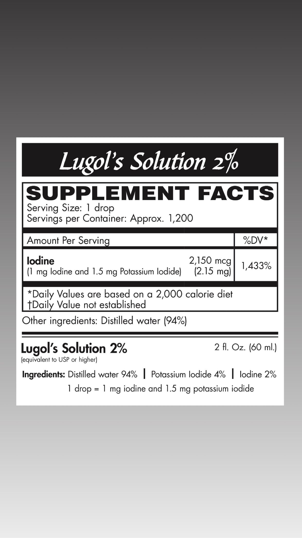 Lugol's Solution 2%