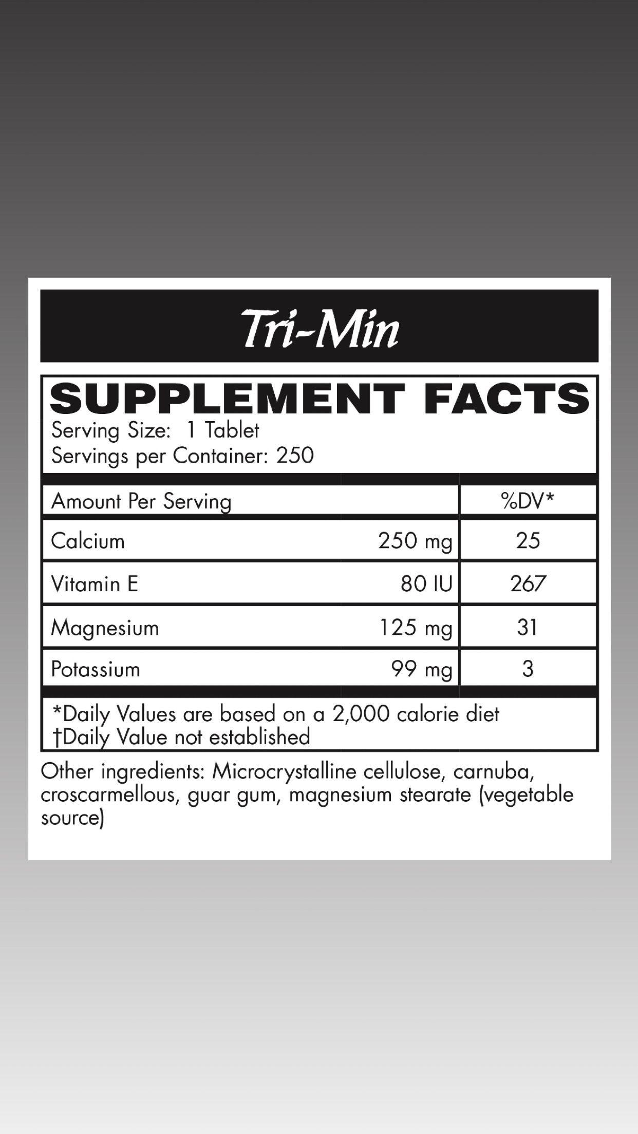 Tri-Min 250ct