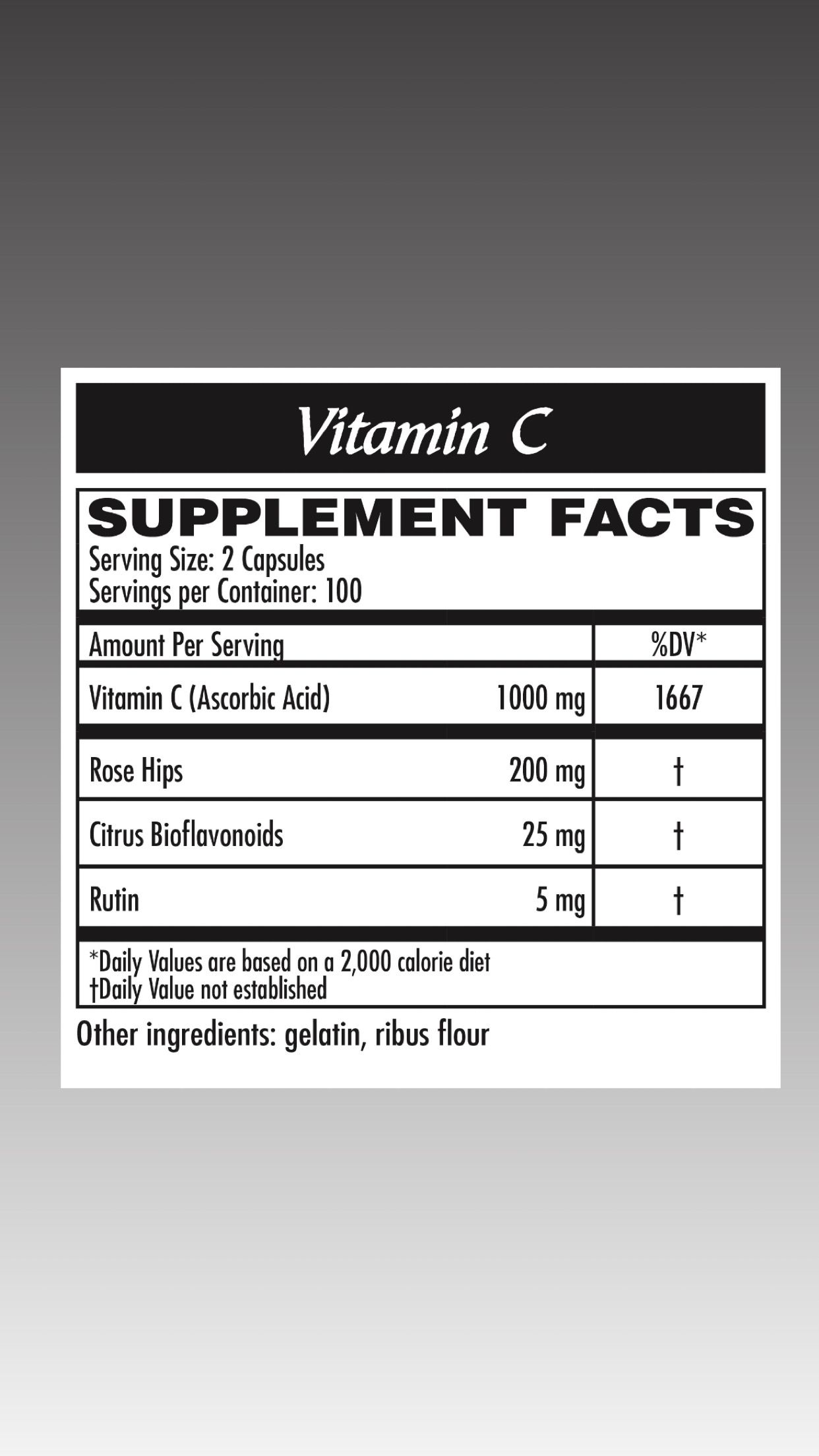 Vitamin C Capsules 200 count
